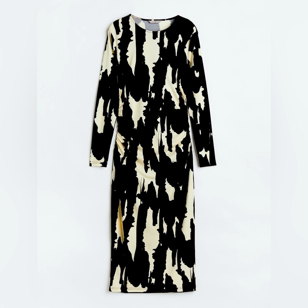 H&M Gathered Bodycon Dress in Small